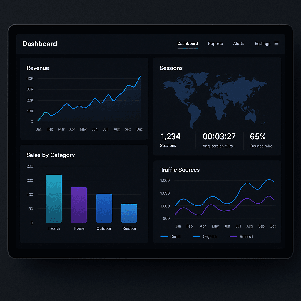 Analytics dashboard
