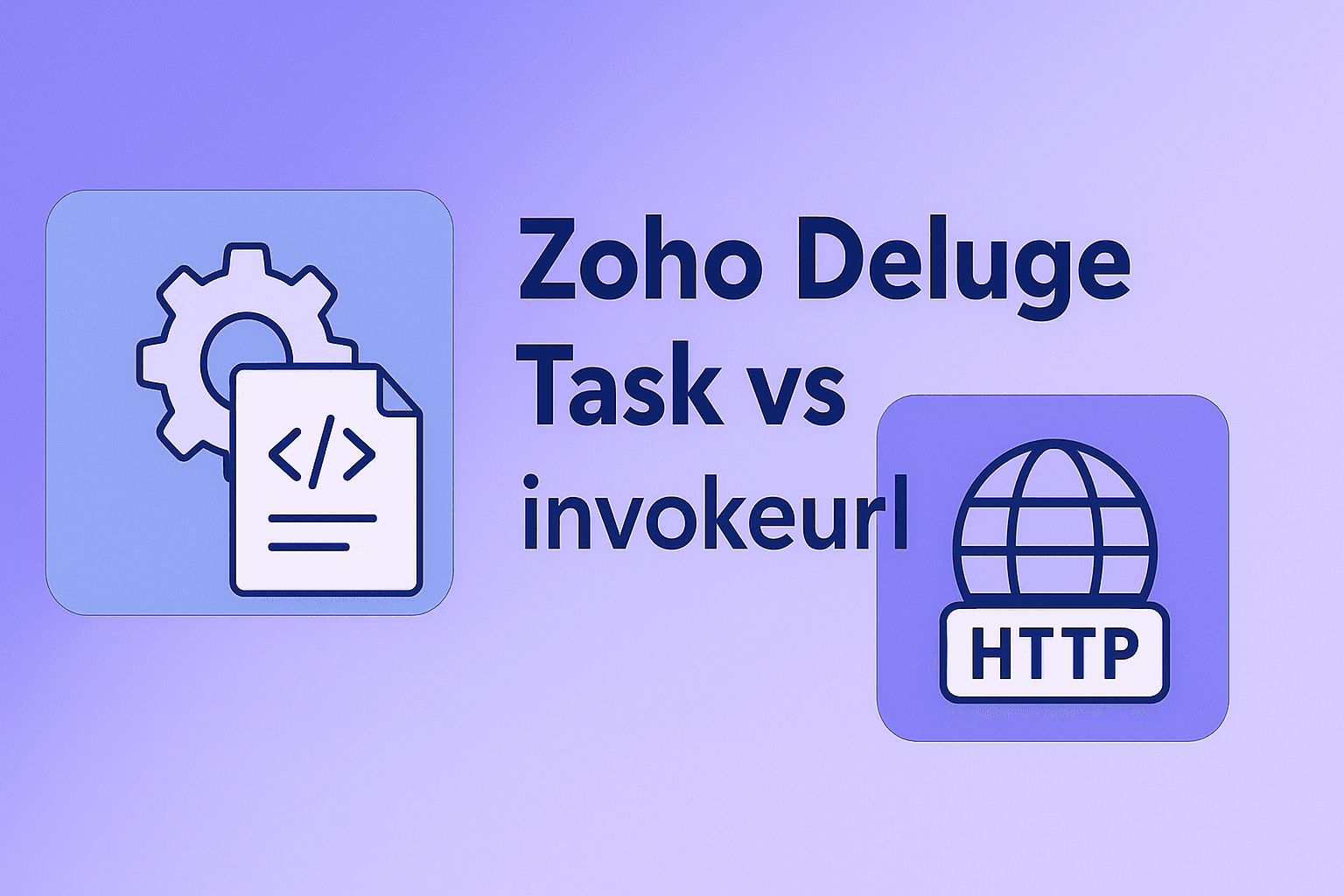 Illustration of Deluge tasks compared with raw invokeurl API